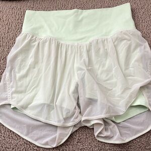 Lululemon Nulu & Mesh High Waist Yoga Shorts
